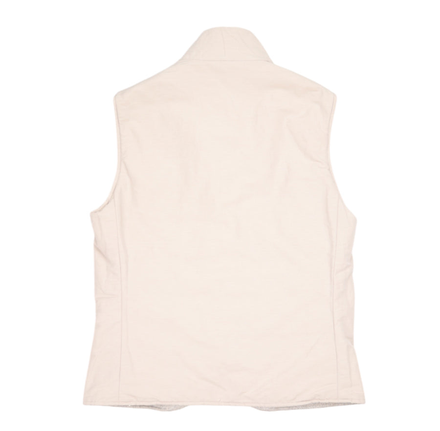 Eleventy, Gilet réversible, Gris/Beige