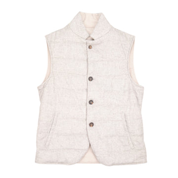 Eleventy, Gilet réversible, Gris/Beige