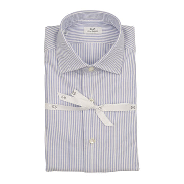 Grigio, Chemise coton oxford, Rayures bleues