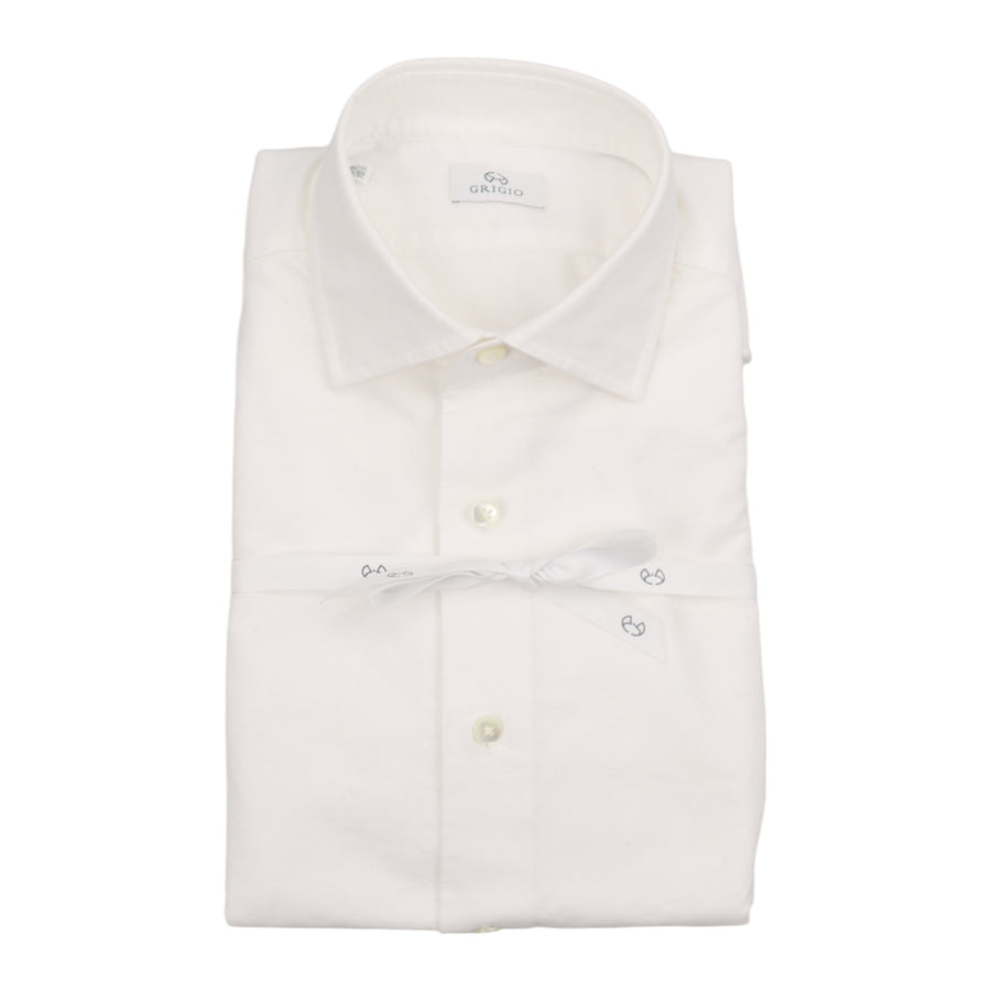 Grigio, Chemise coton oxford, Blanc