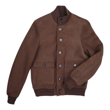 Valstar, Blouson Valstarino Shearling, Suede, Marron