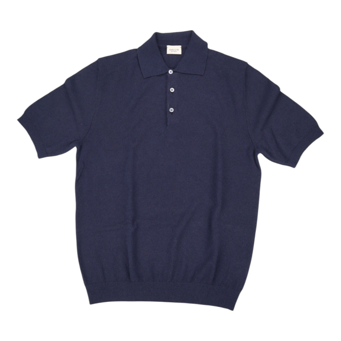 gallia, polo james, coton gratté, navy