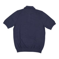 gallia, polo james, coton gratté, navy