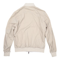 Kired, Blouson réversible, Beige nylon/Gris jersey