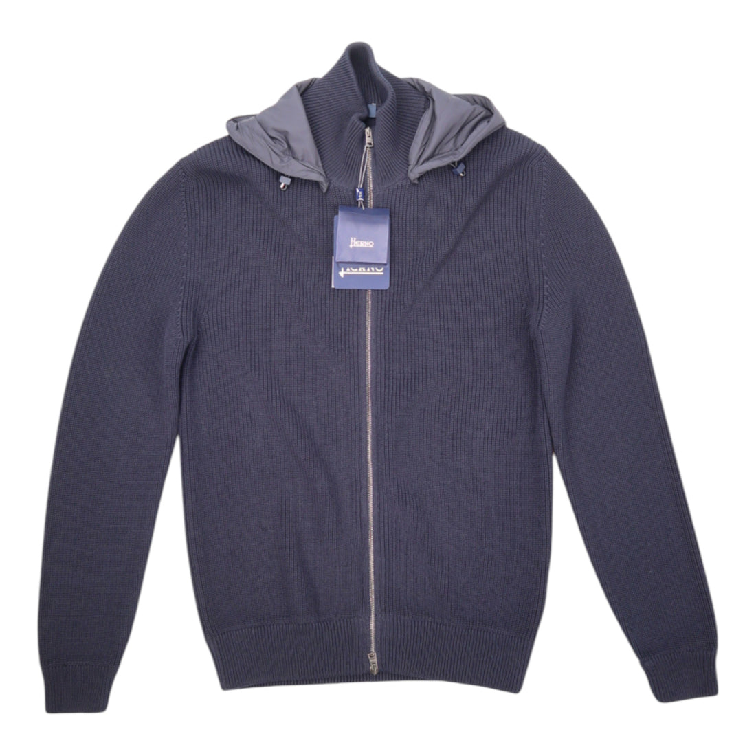 Herno, Gilet zip capuche, Navy