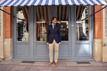 Lardini, Veste cachemire, Bleu
