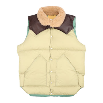 Rocky Mountain Featherbed, Doudoune sans manches col shearling, Tan