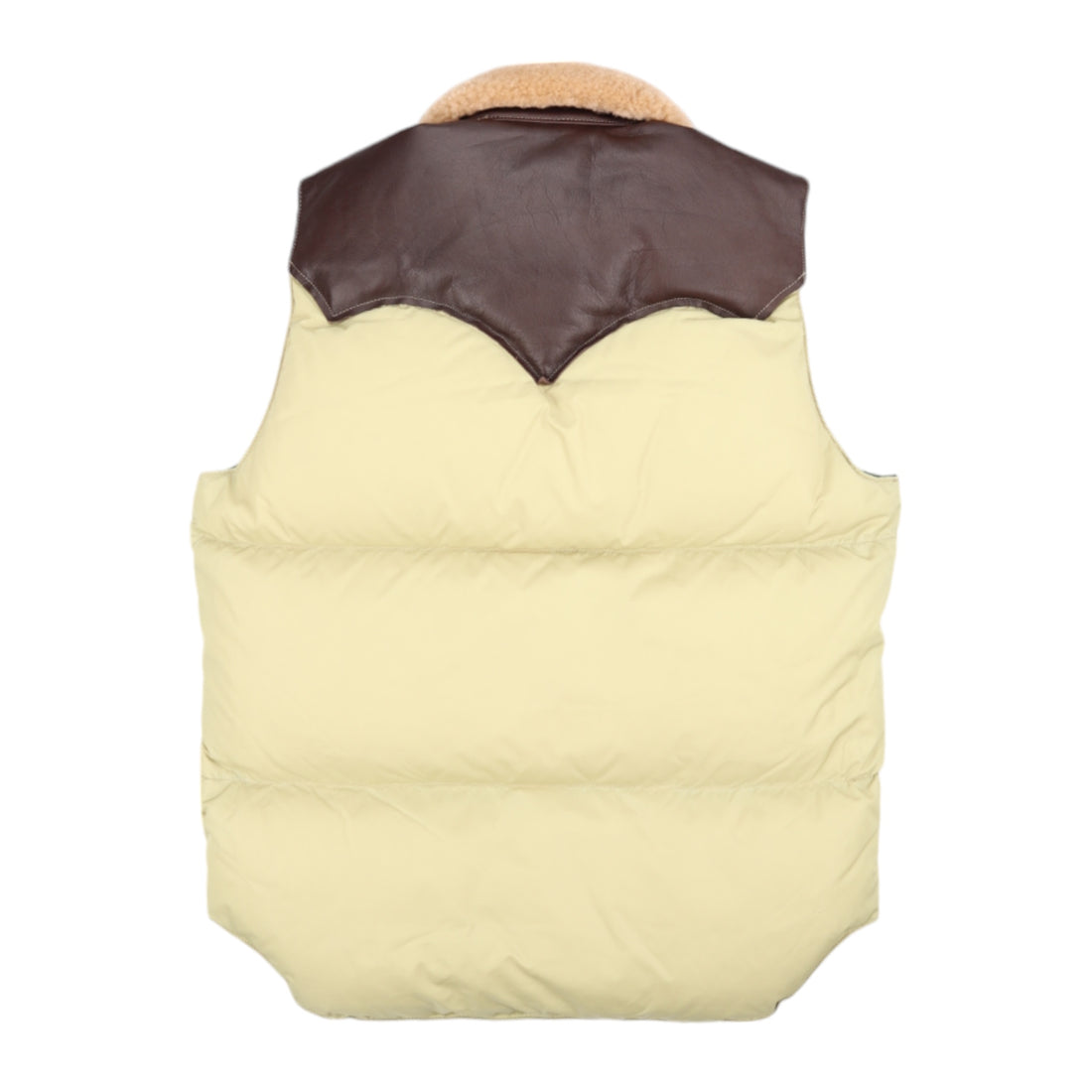 Rocky Mountain Featherbed, Doudoune sans manches col shearling, Tan