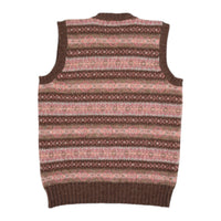 Drake's, Pull "Fair Isle", Marron