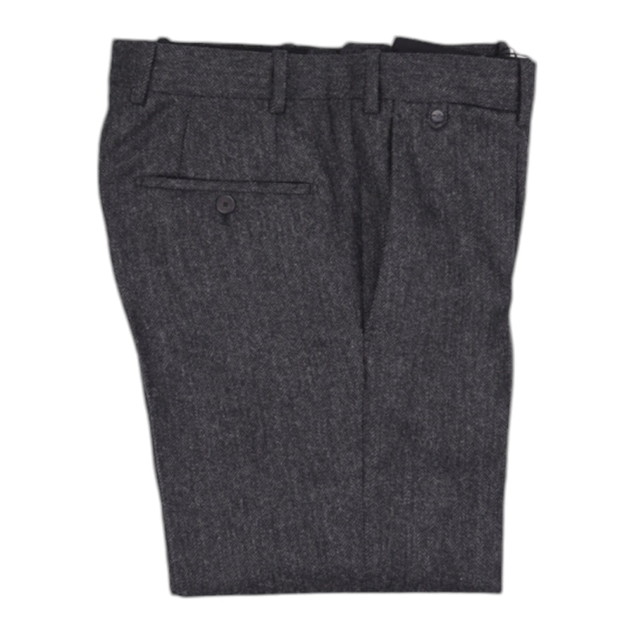 Bernard Zins, Pantalon Chevron, Gris Anthracite