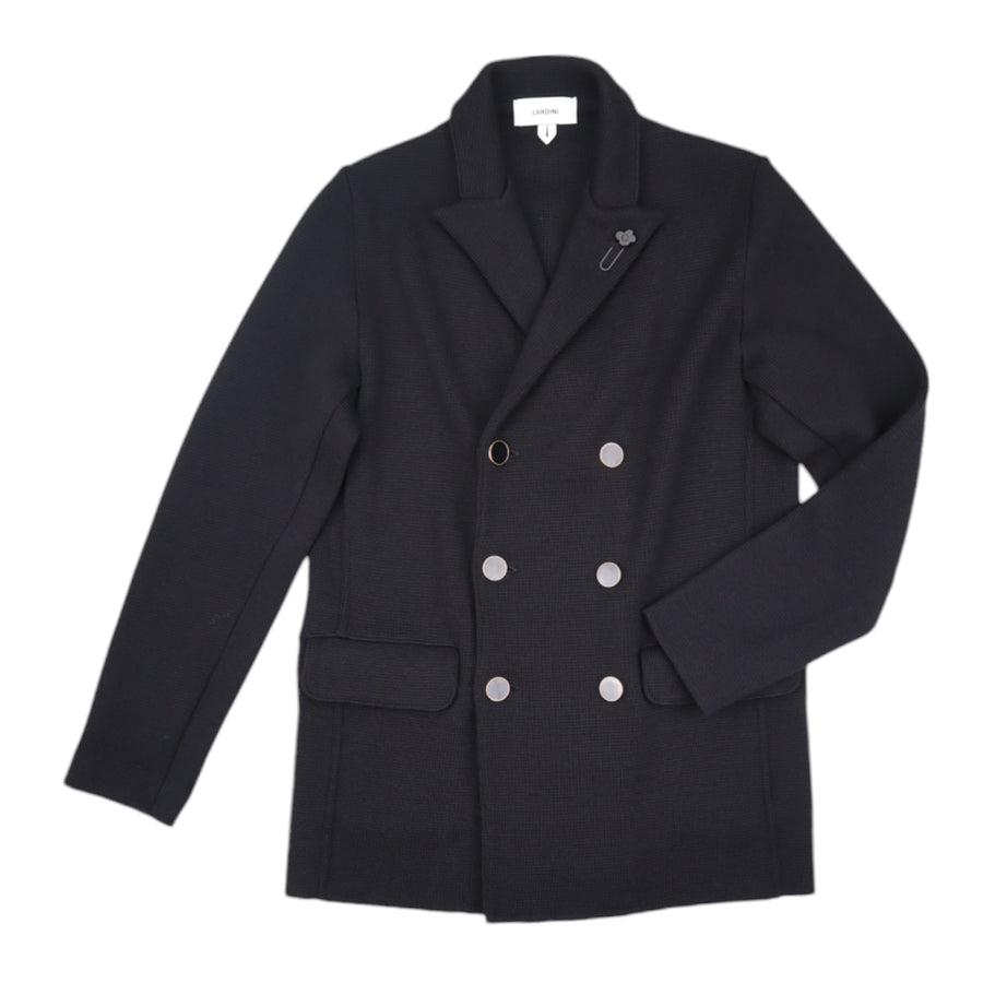 Lardini, Veste laine mérinos, Noir