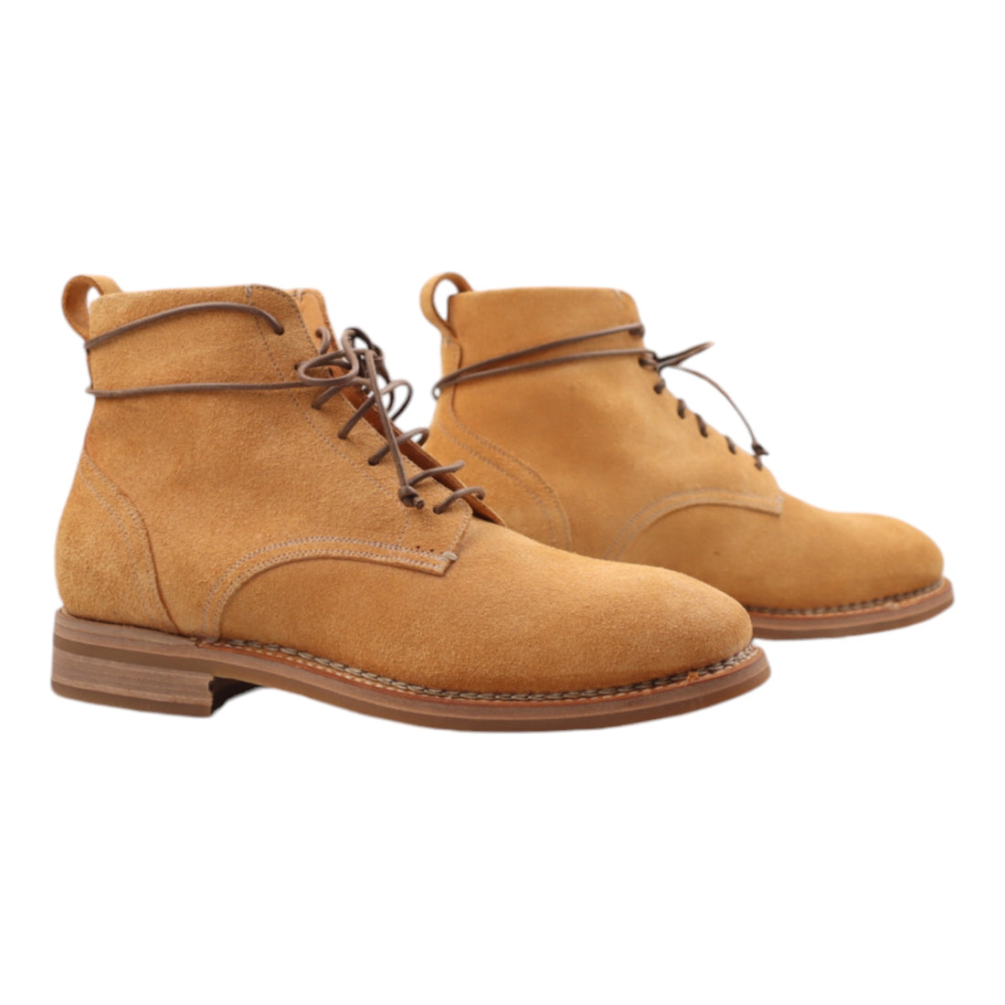 Silvano Sassetti, Bottines, Suede, Ocre Jaune