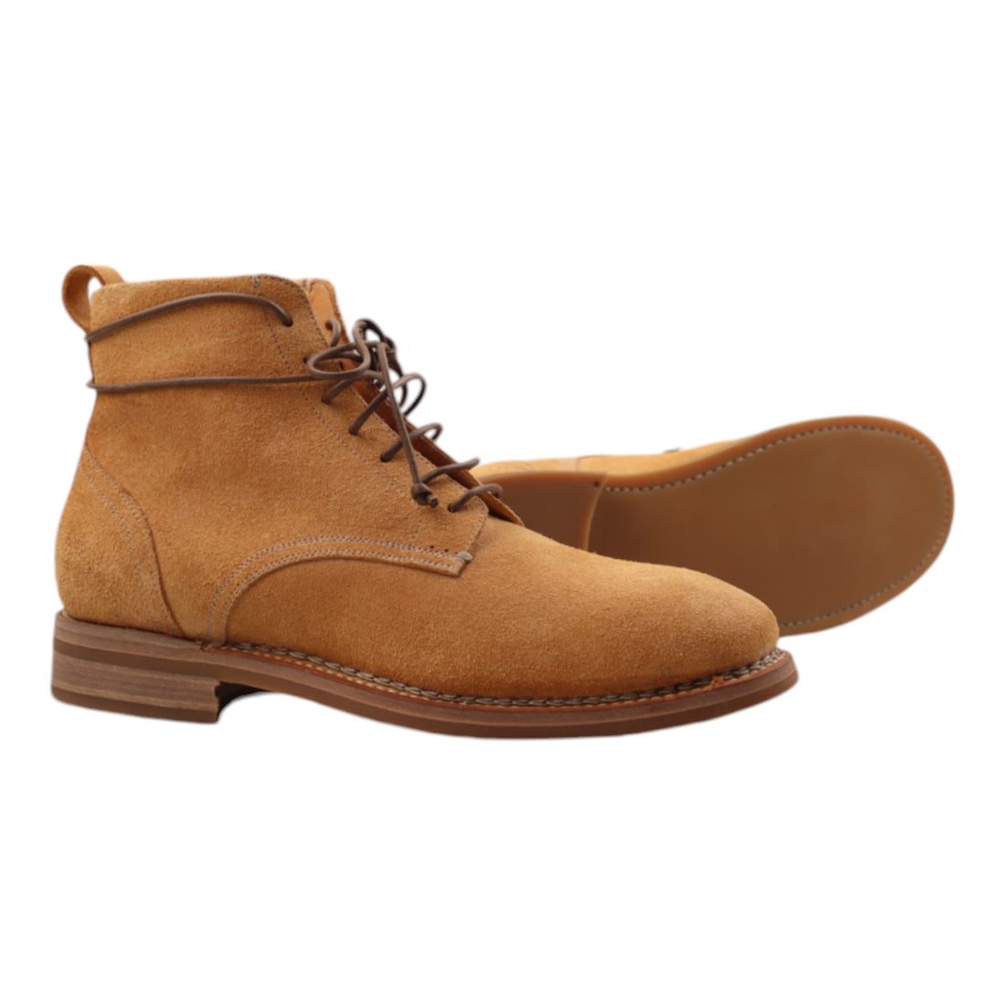 Silvano Sassetti, Bottines, Suede, Ocre Jaune