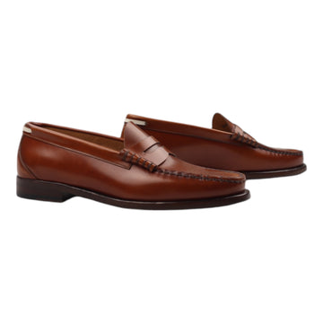 Silvano Sassetti, Mocassin, Cuir Lisse, Marron