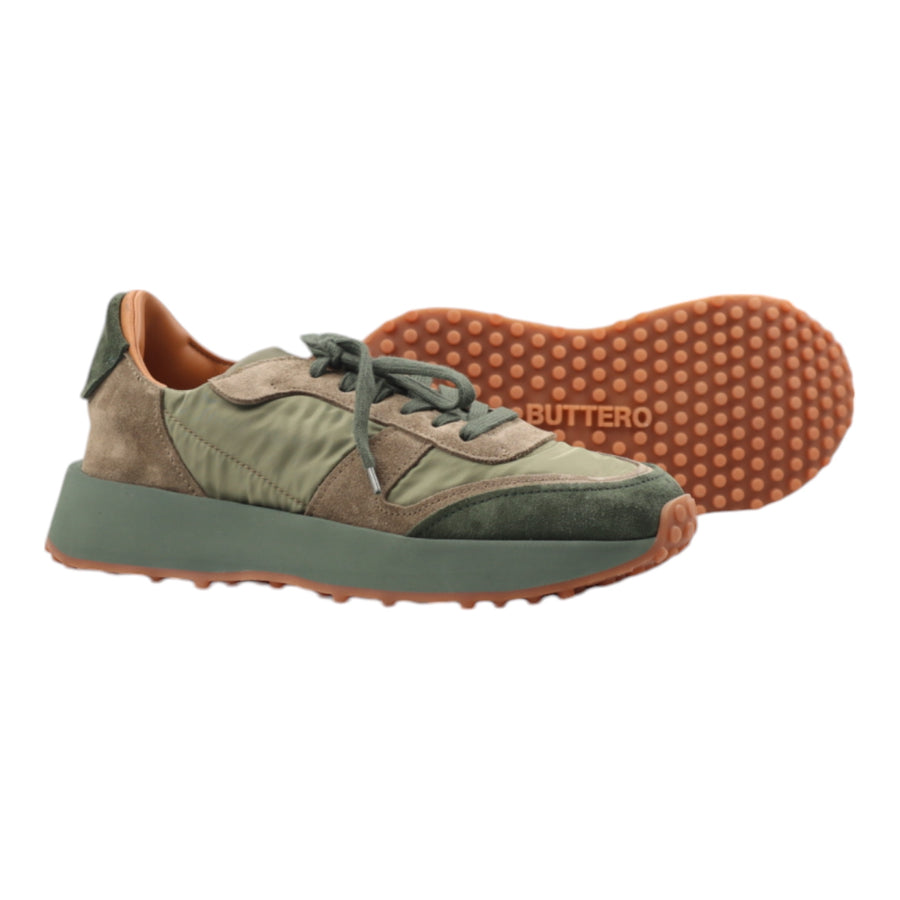 Buttero, "FUTURA X SNEAKERS", Suede et Nylon, Hunter Green