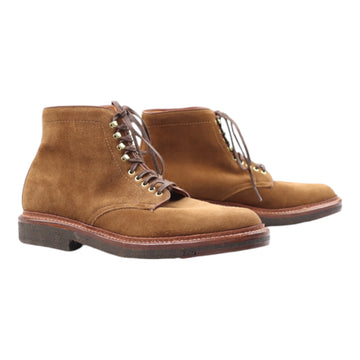 Alden, Plain Toe Boot, Suede, Snuff