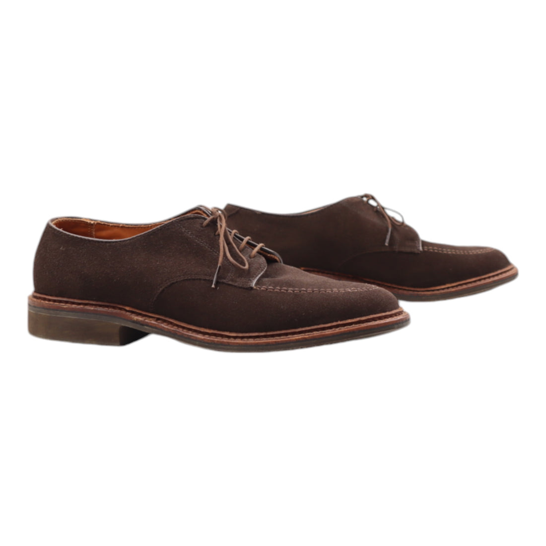 Alden, Mocc Toe Blucher, Suede, Brown