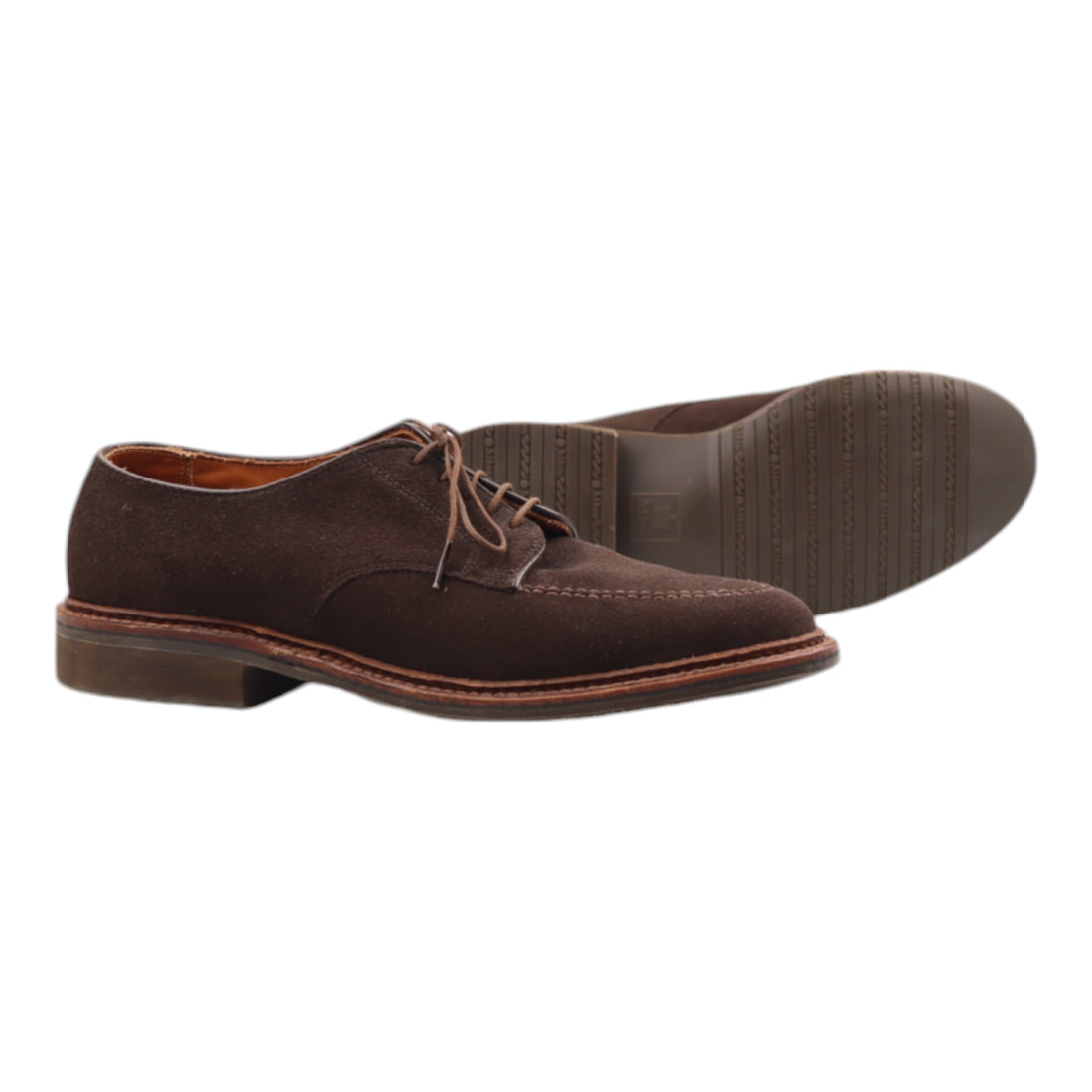 Alden, Mocc Toe Blucher, Suede, Brown