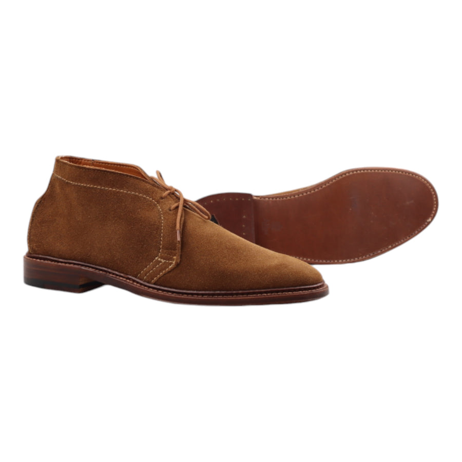 Alden, Unlined Chukka Boot Semelle Cuir, Suede, Snuff