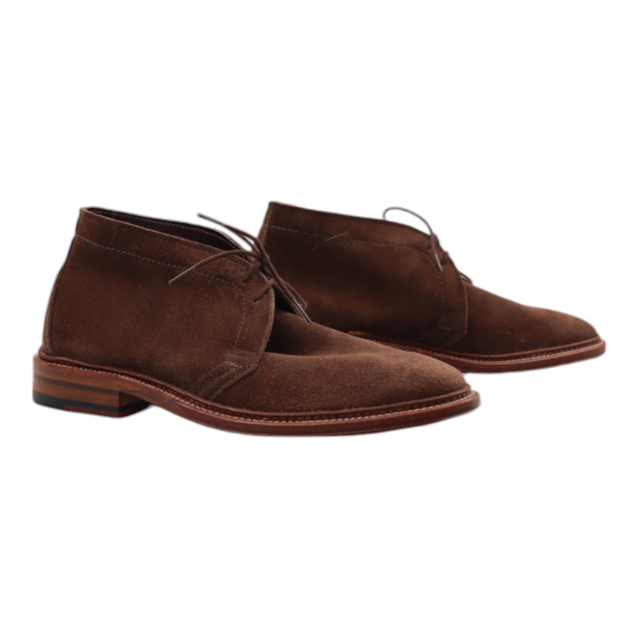 Alden, Unlined Chukka Boot Semelle Cuir, Suede, Brown