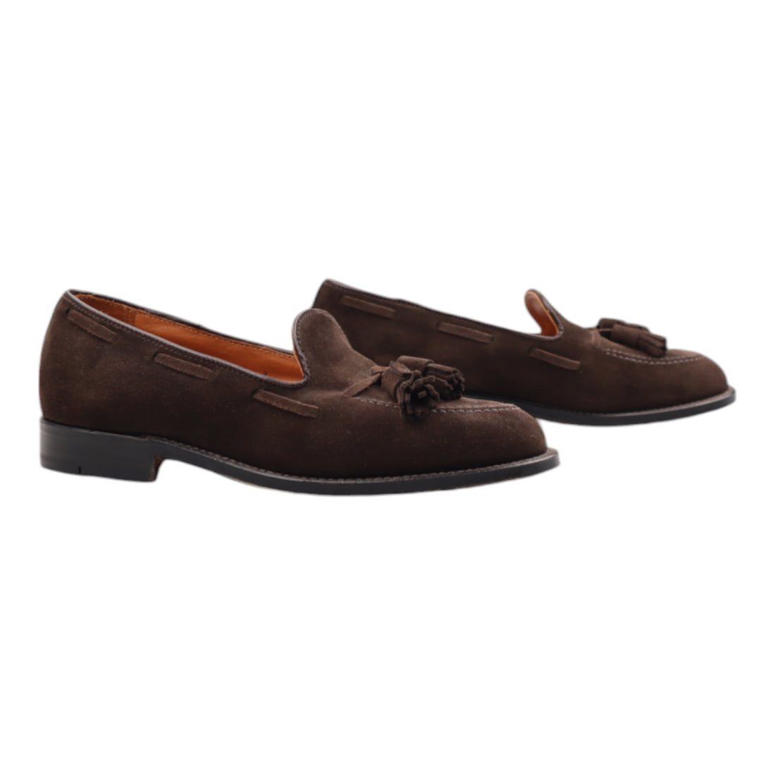 Alden, Tassel Loafer, Suede, Dark Chocolate