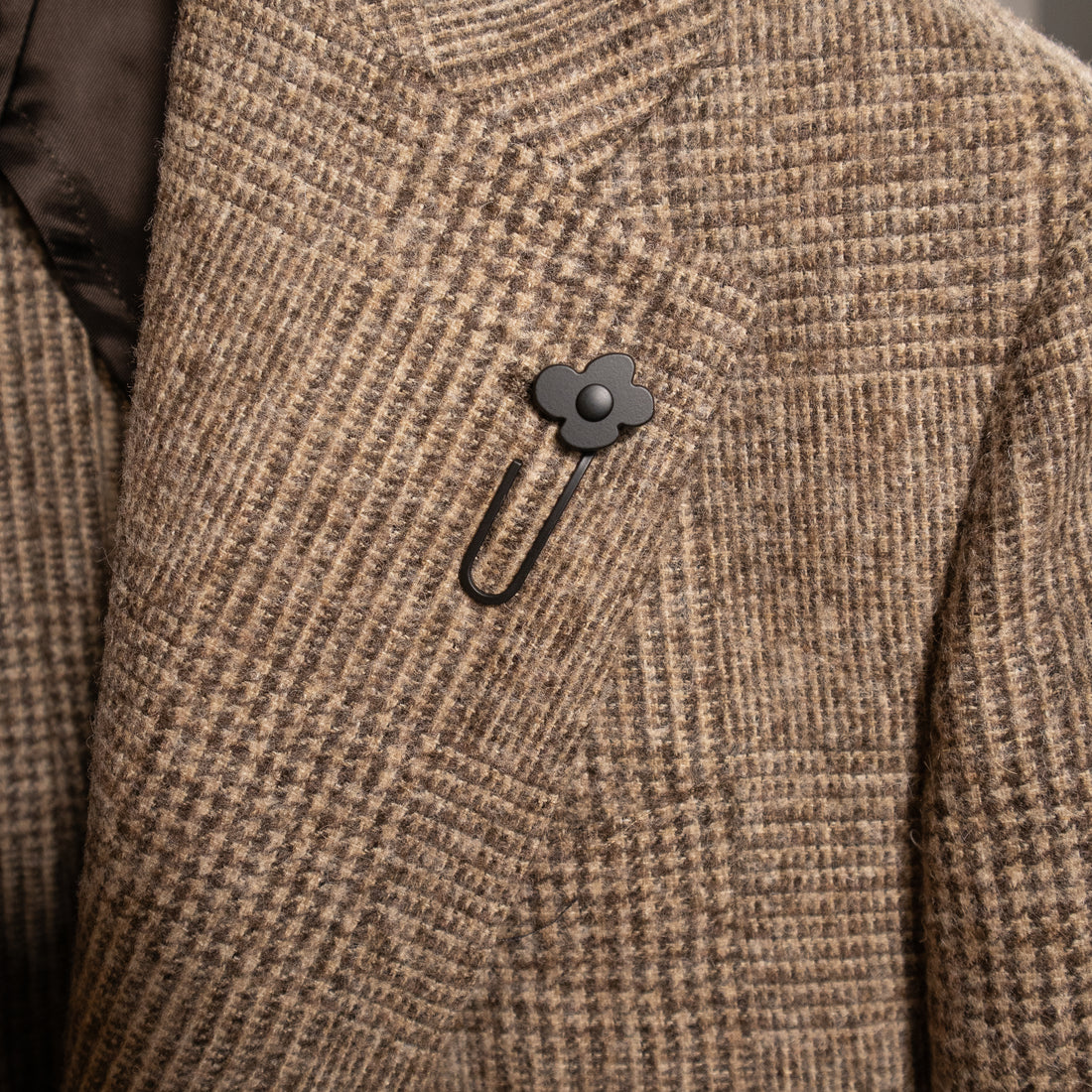 Lardini, Veste, Prince de Galles, Beige