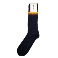 ANT45, Chaussettes "MULL", Navy / Crème / Rouge / Vert