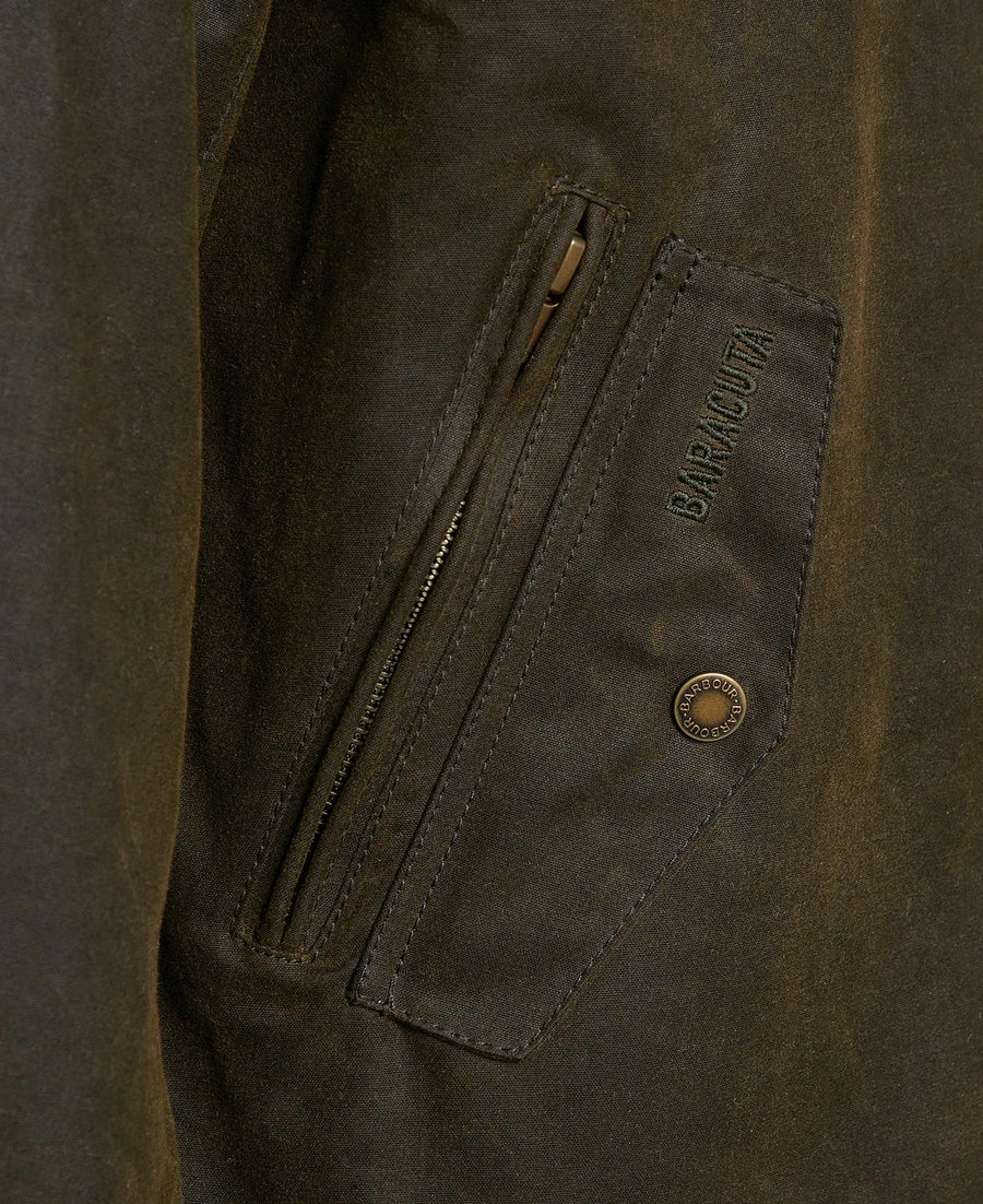 Baracuta x Barbour, Blouson "BROWN WAX JACKET", Olive