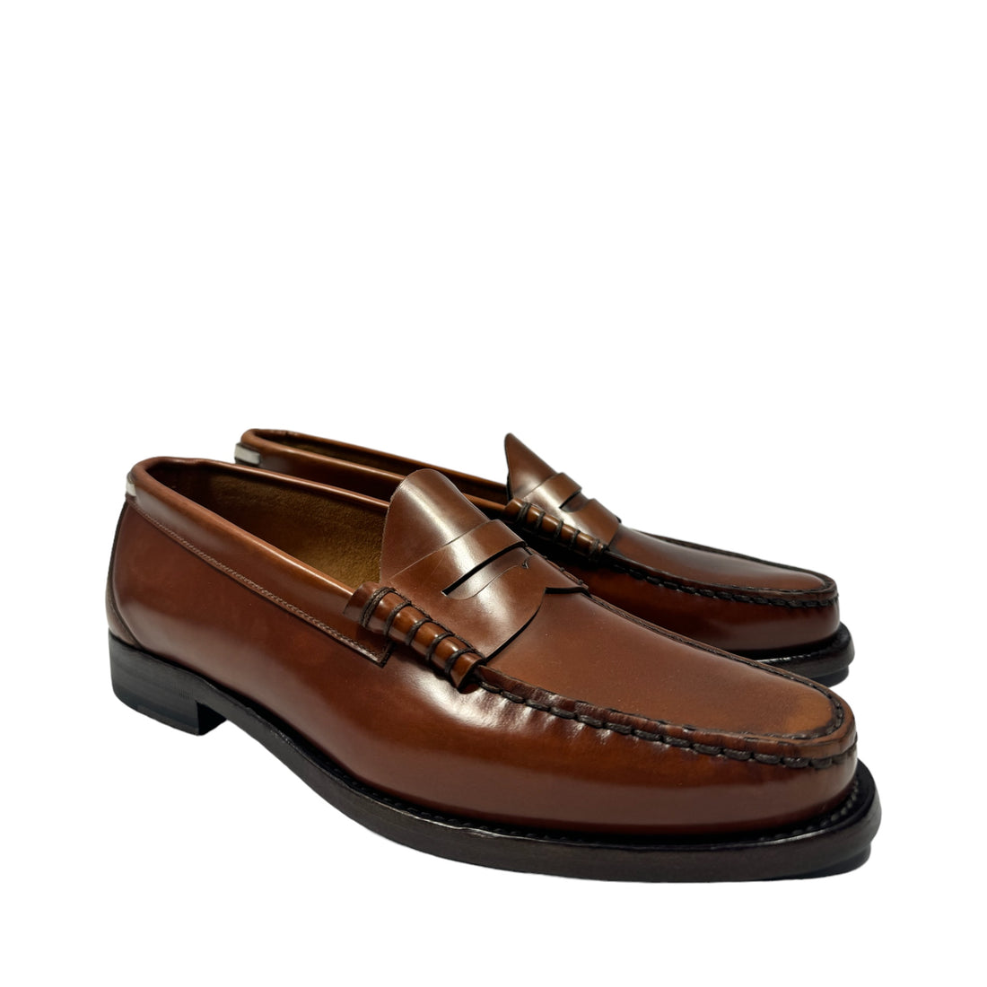 Silvano Sassetti, Mocassin, Cuir Lisse, Marron