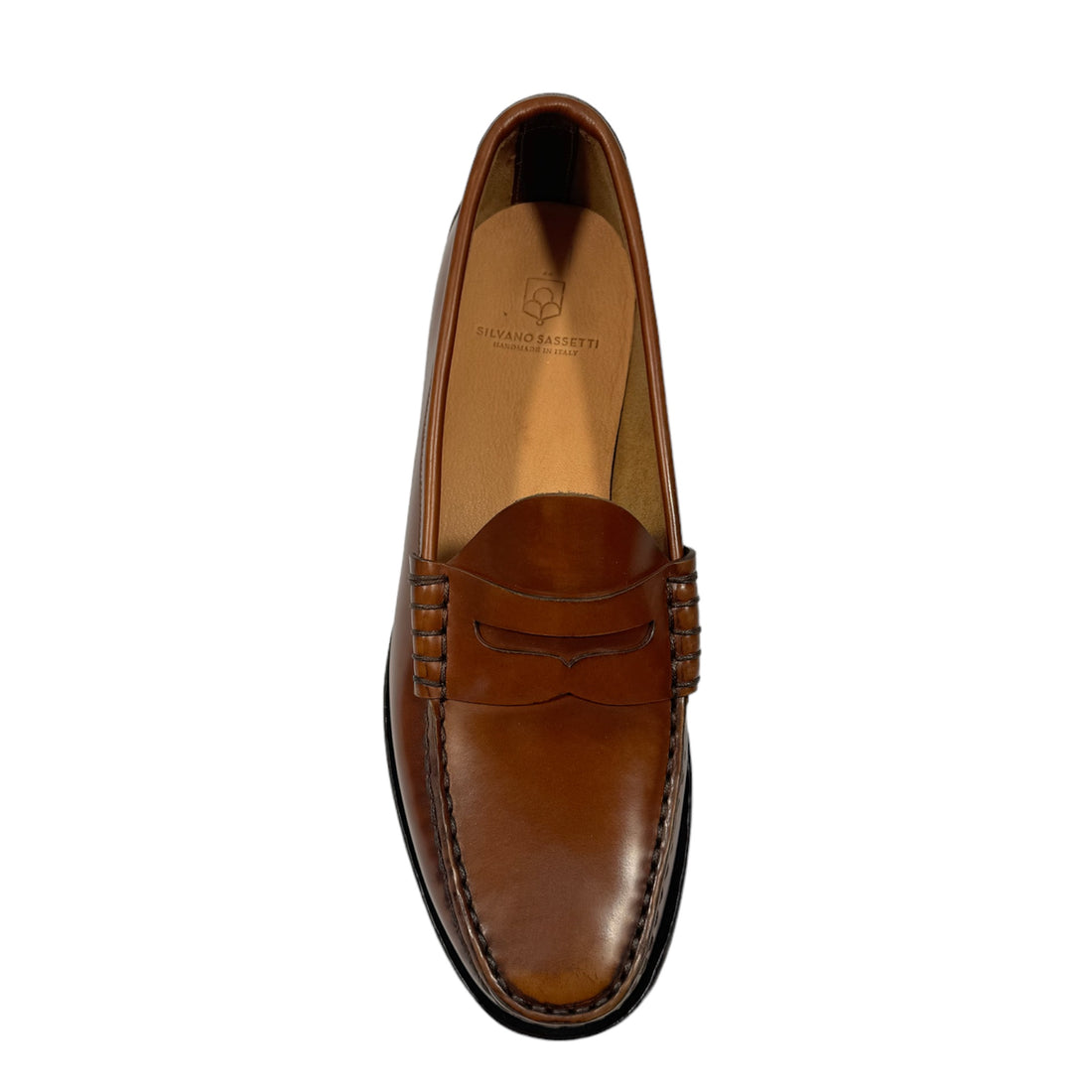 Silvano Sassetti, Mocassin, Cuir Lisse, Marron