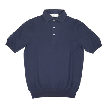 BEC FIN, Polo coton, Trois boutons, Navy