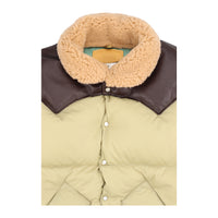 Rocky Mountain Featherbed, Doudoune Christy col shearling, Tan