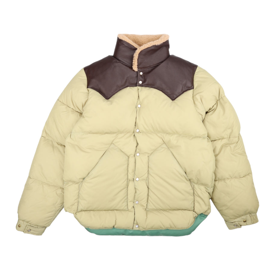 Rocky Mountain Featherbed, Doudoune Christy col shearling, Tan