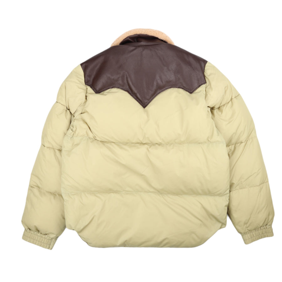 Rocky Mountain Featherbed, Doudoune Christy col shearling, Tan