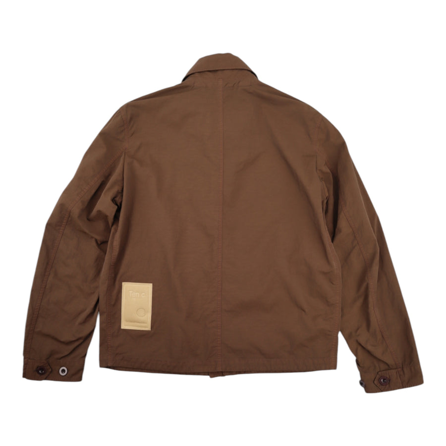 TEN C, short woodland jacket, Arabic Coffee