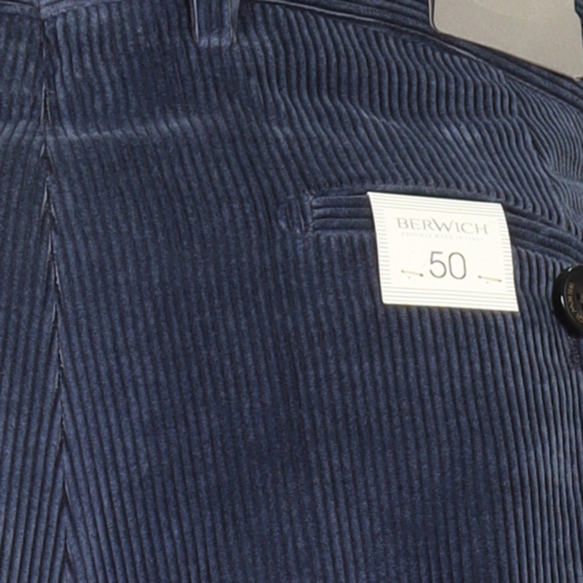 Berwich, Pantalon Volcanolux — Navy