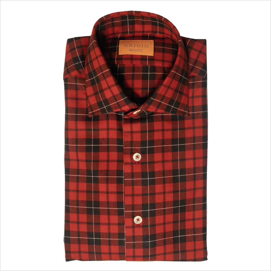 Gherardi, Chemise Flanelle, Carreaux Rouge