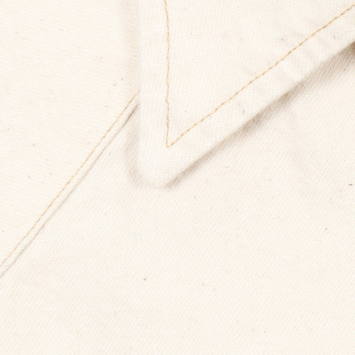 Drake's, Chemise Western Selvedge Denim — Ecru