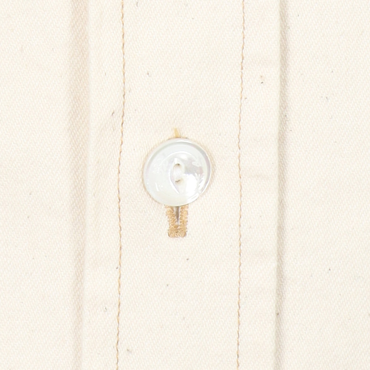 Drake's, Chemise Western Selvedge Denim — Ecru