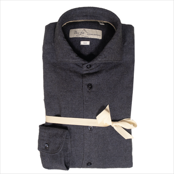 Bec Fin, Chemise, Flanelle de Coton, Bleu