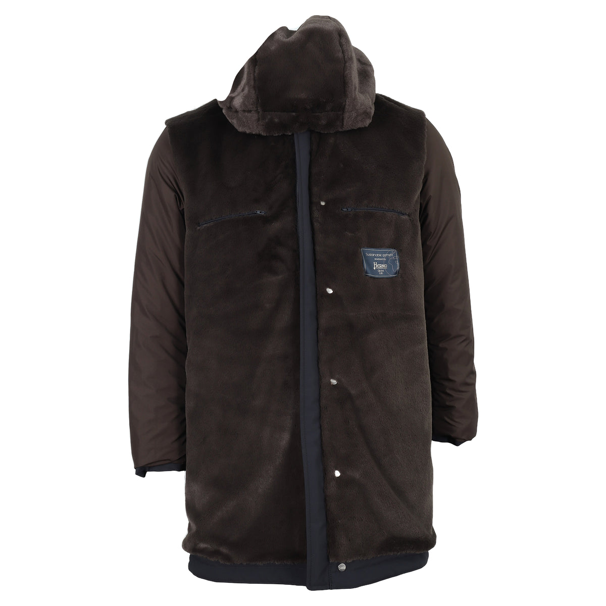 Herno, Parka à capuche — Navy