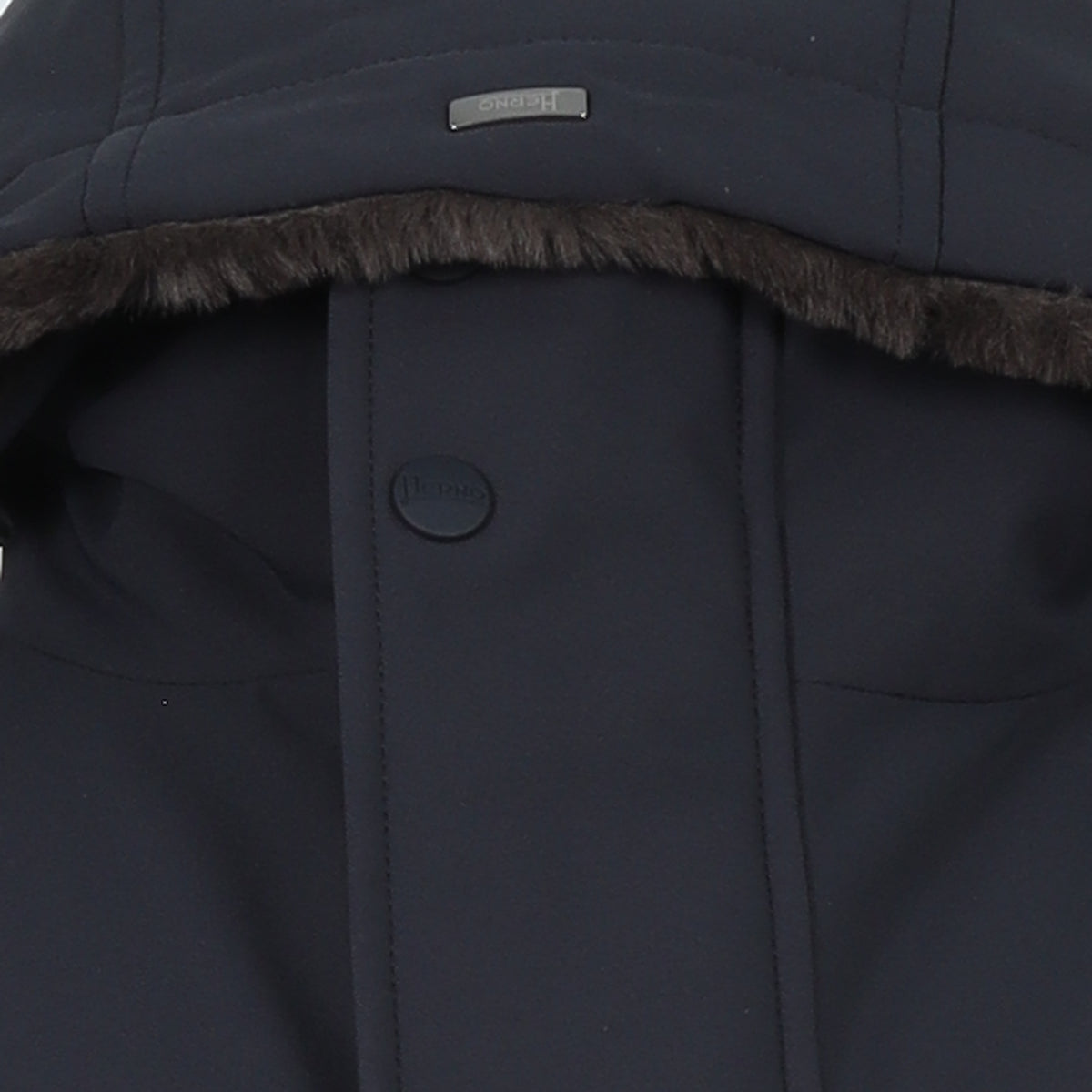 Herno, Parka à capuche — Navy