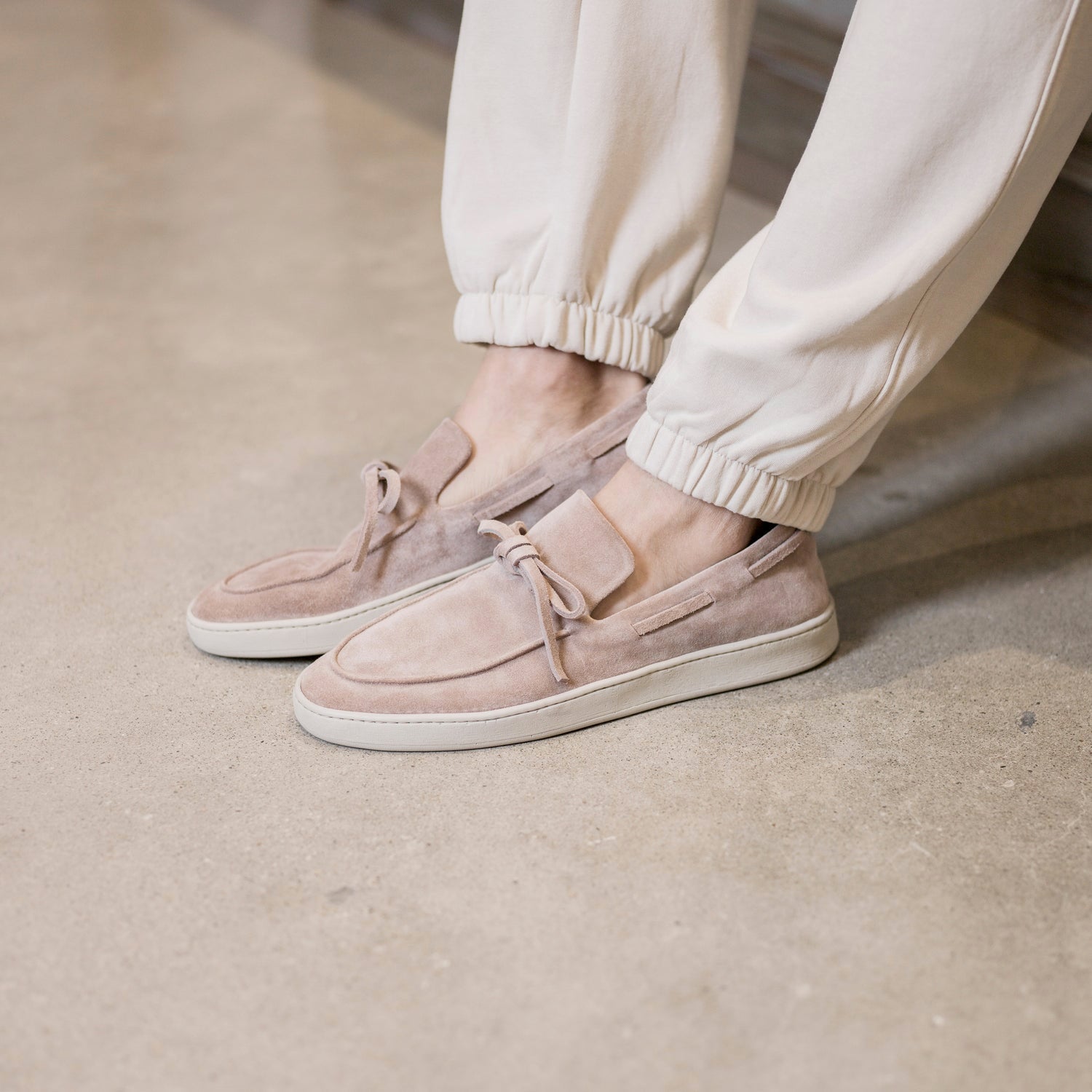 Officine Creative, HERBIE 003 PAPILLON, Suédé, Rose Clair/Cipolla