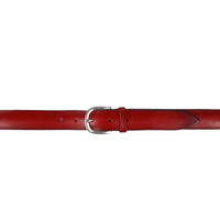 Orciani, Ceinture BULL SOFT Boucle Ronde, Cuir, Rouge