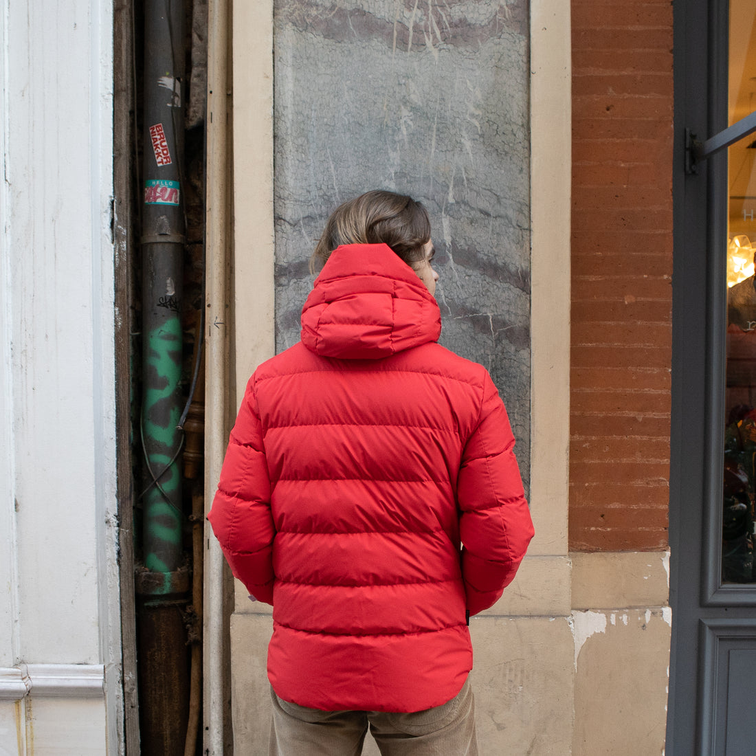 Woolrich, High Tech QUILTED JACKET, Gore-Tex, Rouge